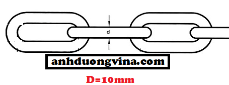 Dây xích phi 10mm INOX 304 ( Ø 10mm )