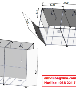 Nhà tắm di động tạm thời giá rẻ cho chống dịch