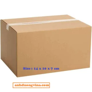 Thùng giấy Carton 14cm x 10cm x 7cm 3 lớp