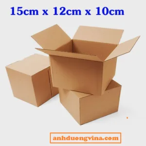 Thùng giấy Carton 15cm x 12cm x 10cm 3 lớp