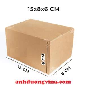 Thùng giấy Carton 15cm x 8cm x 6cm 3 lớp