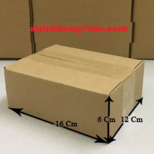 Thùng giấy Carton 16cm x 12cm x 6cm 3 lớp