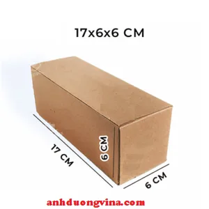 Thùng giấy Carton 17cm x 6cm x 6cm 3 lớp