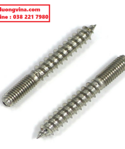 Guzong 1 đầu vít gỗ 1 đầu ren M10x70mm - Mạ kẽm