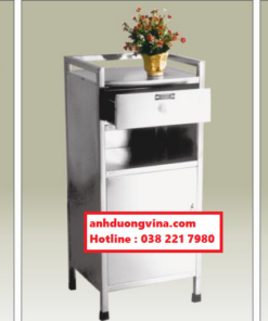Tủ đầu giường y tế - bệnh viện - khu cách ly - INOX304