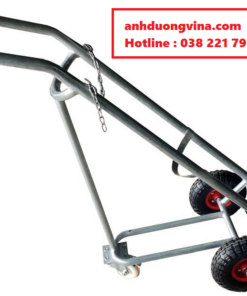 Xe đẩy bình khí 40 Lít - Bình OXY 40 Lít - INOX 304