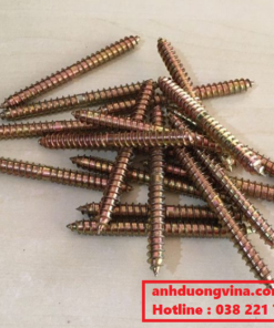 Vít cầu thang M8x80mm - Vít gỗ 2 đầu ren - Mạ cầu vòng