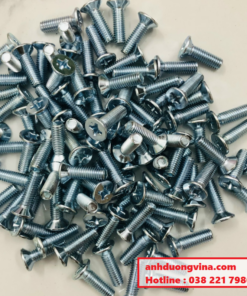Bu lông M6x20 pake đầu bằng – Mạ kẽm