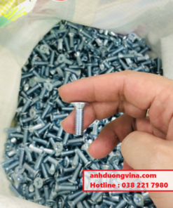 Bu lông M6x20 pake đầu bằng - Mạ kẽm