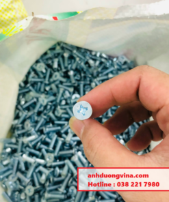 Bu lông M6x20 pake đầu bằng – Mạ kẽm