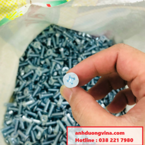 Bu lông M6x20 pake đầu bằng – Mạ kẽm