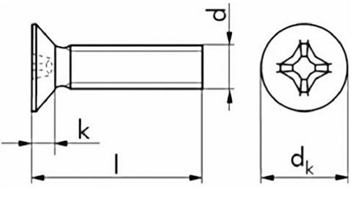 Bu lông M6x20 pake đầu bằng – Mạ kẽm
