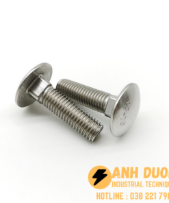Bulong đầu tròn cổ vuông INOX304 M12
