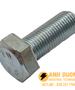 Bulong Lục Giác Ngoài Mạ Kẽm 8.8 DIN933 M6 Ren Suốt