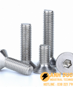 Bulong Lục giác chìm đầu côn mạ kẽm 4.8 M10x150 - DIN 7991