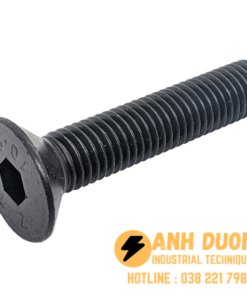 Bulong lục giác chìm đầu côn thép đen 10.9 M5x40 DIN 7991