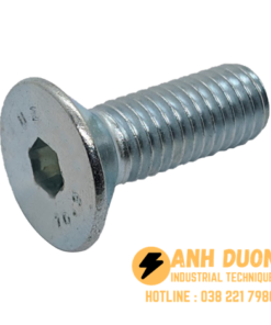 Bulong Lục giác chìm đầu côn mạ kẽm 10.9 M8x60 - DIN 7991