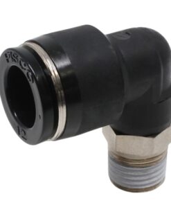 Đầu nối nhanh khí nén Pisco PL12-02 co 90° OD 12mm x R1/4" ren ngoài