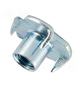 Tán chấu cấy gỗ thép mạ kẽm trắng M4x10 mm
