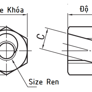 Tán Khóa Nhanh Quick-Lock Lục Giác Inox QHNS27