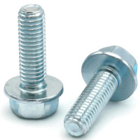 Bulong Đầu Bông Thép Mạ Kẽm 10.9 DIN6921 M14x1.5x40 Ren Nhuyễn (Có Khía)