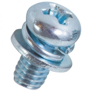 Bulong Pake Đầu Tròn - Lông Đền Phẳng + Vênh Thép 4.6 M4x8