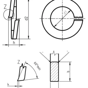 Lông Đền Vênh DIN127 M20
