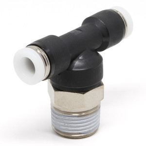 Đầu Nối Nhanh Khí Nén Dạng Chữ T Ren Ngoài Pisco PB1/4-N3UW