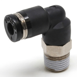 Đầu Nối Nhanh Khí Nén Dạng Cong 90° Ren Ngoài Pisco PL4-01-UC