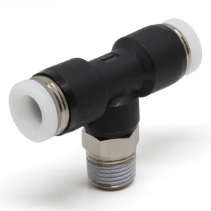 Đầu Nối Nhanh Khí Nén Dạng Chữ T Ren Ngoài Pisco PB1/4-01-C