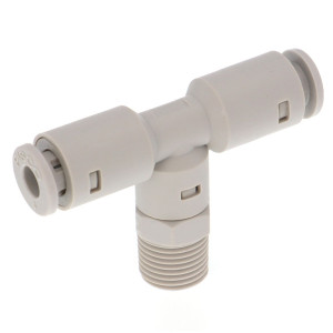 Đầu Nối Nhanh Khí Nén Dạng Chữ T Ren Ngoài Pisco APB4-01-E