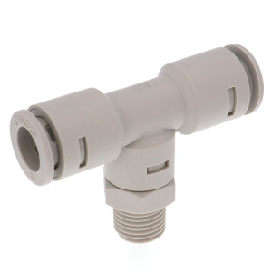 Đầu Nối Nhanh Khí Nén Dạng Chữ T Ren Ngoài Pisco APB10-02-TP