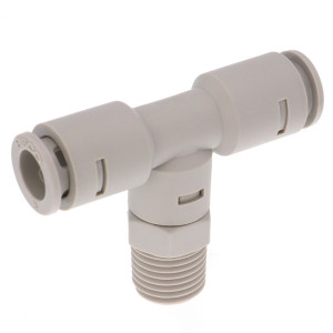 Đầu Nối Nhanh Khí Nén Dạng Chữ T Ren Ngoài Pisco APB8-02-TP