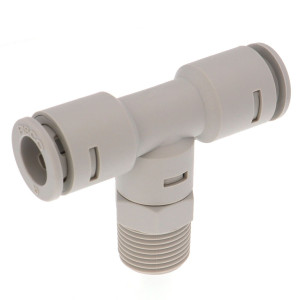 Đầu Nối Nhanh Khí Nén Dạng Chữ T Ren Ngoài Pisco APB10-03-TP-C