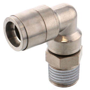 Đầu Nối Nhanh Khí Nén Dạng Cong 90° Ren Ngoài Pisco KL8-02-1