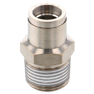 Đầu Nối Nhanh Khí Nén Thẳng Phi 8mm Ren Ngoài R3/8 Pisco KC8-03
