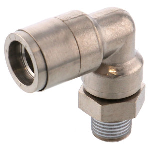 Đầu Nối Nhanh Khí Nén Dạng Cong 90° Ren Ngoài Pisco KL8-01-1
