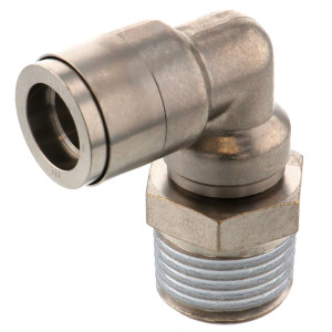 Đầu Nối Nhanh Khí Nén Dạng Cong 90° Ren Ngoài Pisco KL10-04-1-F