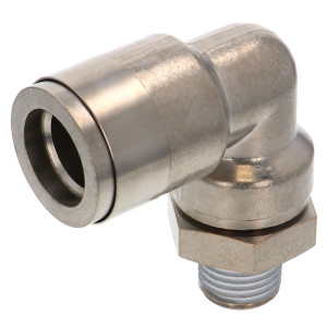 Đầu Nối Nhanh Khí Nén Dạng Cong 90° Ren Ngoài Pisco KL12-02-1