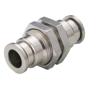 Đầu Nối Nhanh Khí Nén Dạng Thẳng Ren Ngoài Lắp Kẹp Vách Pisco SSPM12-X