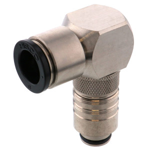 Đầu Nối Nhanh Ống Dẫn Điều Khiển Nhiệt Độ Khuôn Đúc Dạng Cong 90°, Có Van Tự Ngắt Pisco ASL10-12P