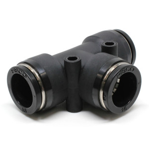 Đầu Nối Nhanh Khí Nén Chữ T Phi 16mm Pisco PE16
