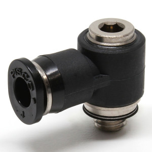 Đầu Nối Nhanh Khí Nén Dạng Cong 90° Đầu Lục Giác Chìm Ren Ngoài Pisco POL4-M5MW-C