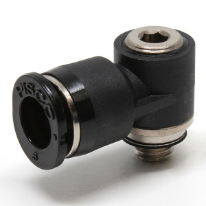 Đầu Nối Nhanh Khí Nén Dạng Cong 90° Đầu Lục Giác Chìm Ren Ngoài Pisco POL6-M5MW
