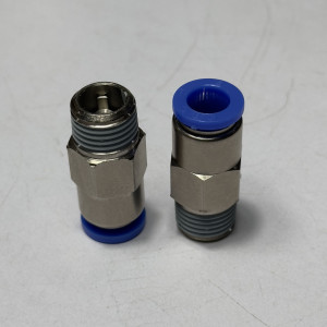 Đầu Nối Nhanh Khí Nén Tự Ngắt Ø8mm - Ren Ngoài 1/4" CDC SPC 0802