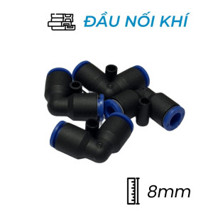 Đầu Nối Nhanh Khí Nén Cong Ø8mm CDC MPUL 08 (Màu Đen)