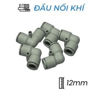 Đầu Nối Nhanh Khí Nén Cong Ø12mm CDC MPUL 12-W (Màu Trắng)