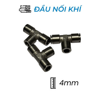 Đầu Nối Nhanh Khí Nén Đồng Chữ T Ø4mm CDC BUT 04