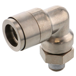 Đầu Nối Nhanh Khí Nén Dạng Cong 90° Ren Ngoài Pisco KL6-02-F