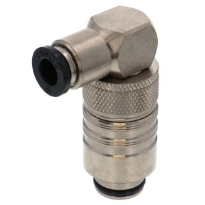 Đầu Nối Nhanh Ống Dẫn Điều Khiển Nhiệt Độ Khuôn Đúc Dạng Cong 90°, Có Van Tự Ngắt Pisco ASL10-6P